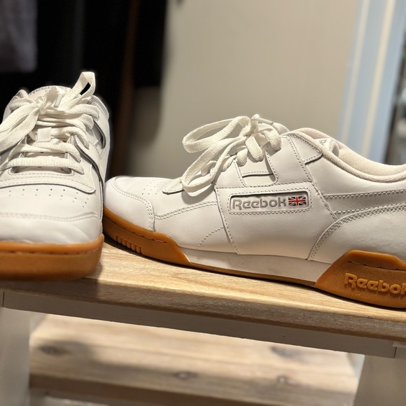 Reebok Other - Reebok Classic White Sneakers with Tan Sole